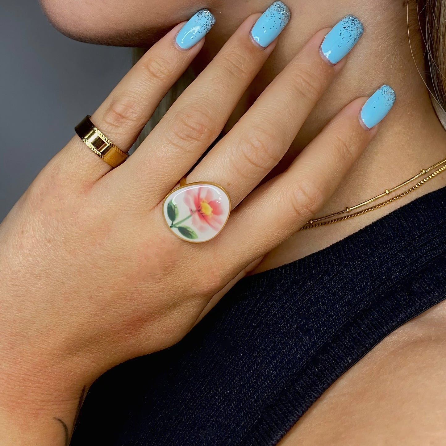Anello Rosa Aura