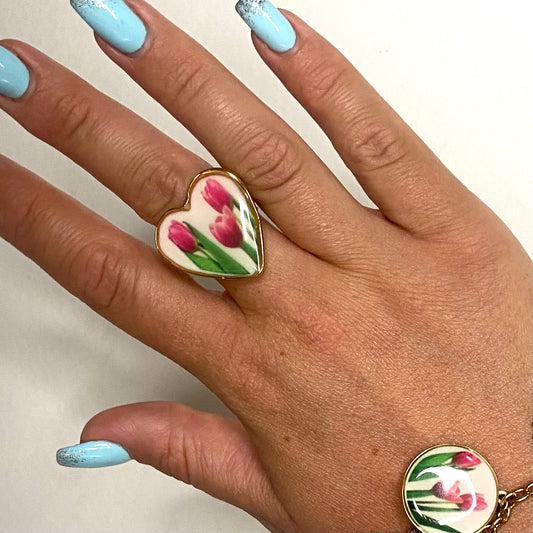 Anello Petal Heart