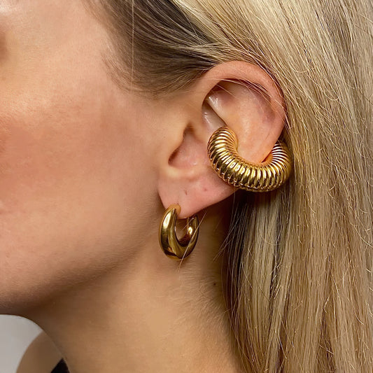 Orecchino Cuff Zigrinato